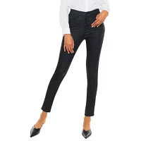 Autumn High Rise Stretch Faux Leather Ankle Skinny Pants