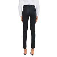 Autumn High Rise Stretch Faux Leather Ankle Skinny Pants