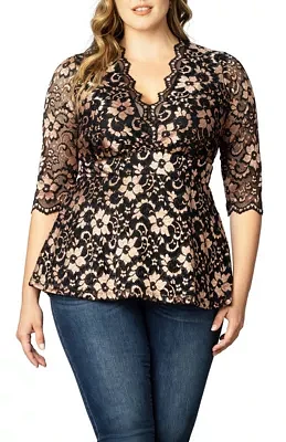 Women's Plus Luxe Lace Top