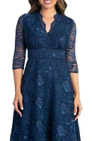 Women's Mademoiselle Lace Cocktail Dress with Sleeves