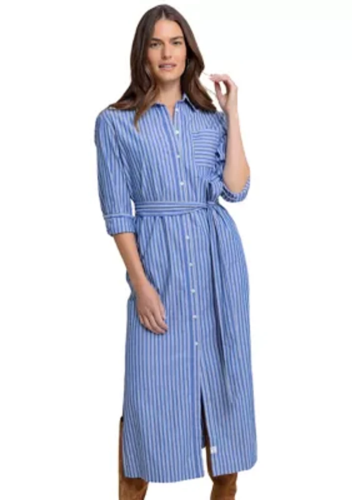 Women's Farren Striped Midi Shirtdress