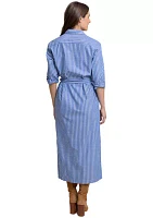 Women's Farren Striped Midi Shirtdress