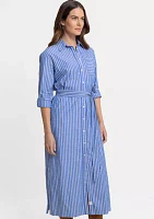 Women's Farren Striped Midi Shirtdress