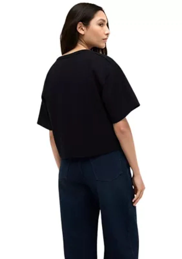 Women's Drop Shoulder Crop T-Shirt