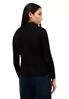 Women's Ribbed Mock Neck Sweater