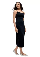 Women's Pinstripe Compression Slip Dress