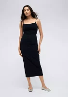 Women's Pinstripe Compression Slip Dress