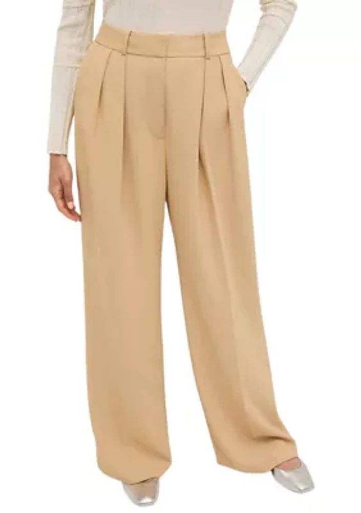 Women's Wide Leg Pleated Pants