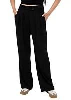 Women's Crossover Waist Wide Leg Pants