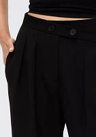 Women's Crossover Waist Wide Leg Pants