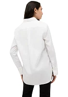 Women's Long Sleeve Pocket Oversized Shirt