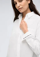 Women's Long Sleeve Pocket Oversized Shirt