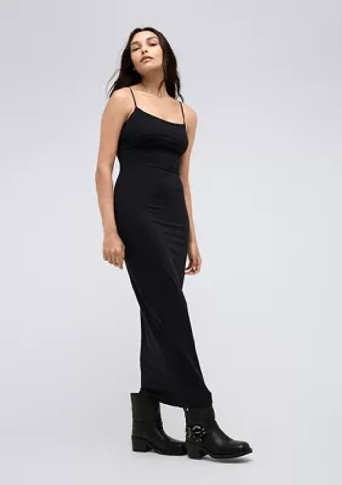 Women's Athletic Straight Midi Slip Dress