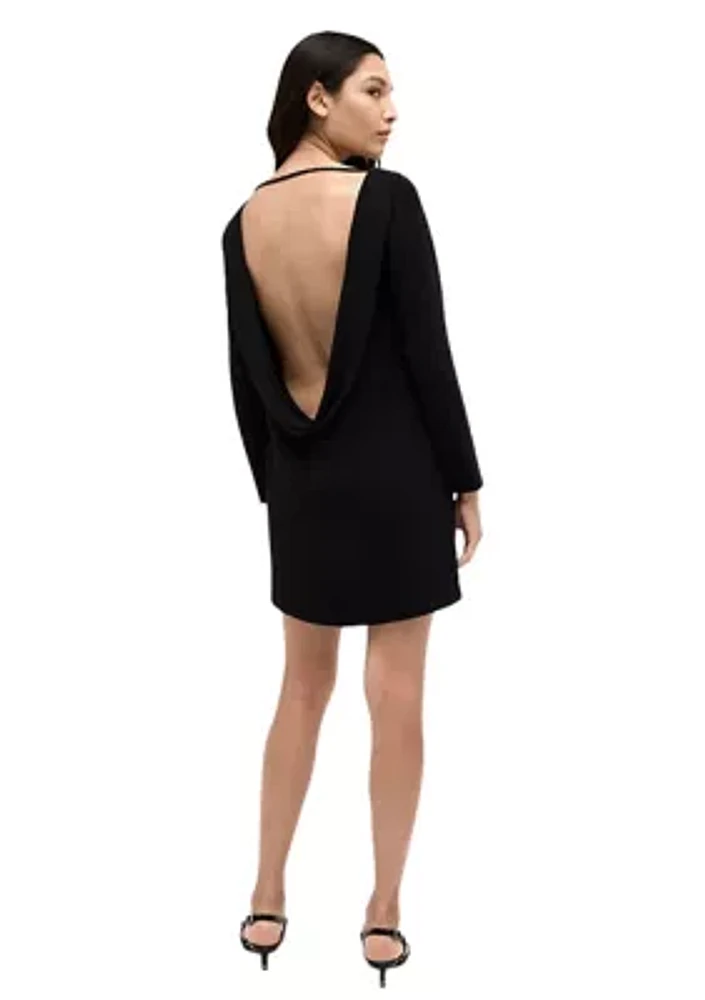 Women's Draped Back Shift Dress