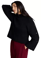 Women's Ribbed Mock Neck Sweater