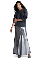 Women's Satin Maxi Skirt