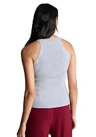 Women's Sleeveless Ribbed Halter Sweater