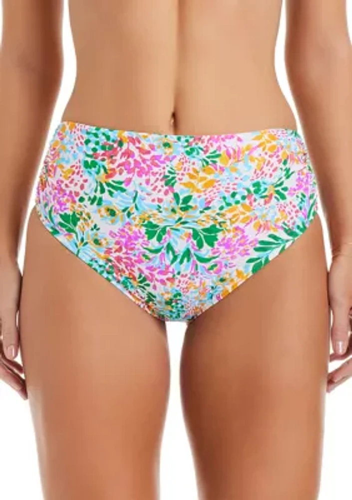 Into the Garden High Waisted Swim Bottoms