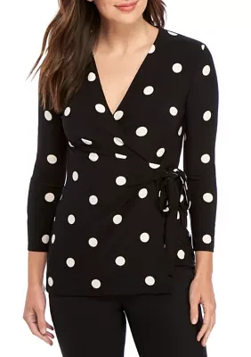 Dot ITY Wrap Top