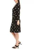 Petite Printed Classic Wrap Dress