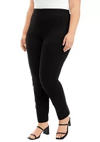 Plus Pull On Slim Fit Ankle Pants