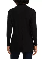 Women's Mock Neck Sweater with Button Details