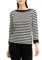 Women's Stripe Sweater Knit Top