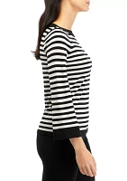 Women's Stripe Sweater Knit Top