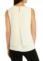 Women's Sleeveless Double Layer Blouse