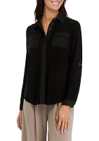 Women's Long Sleeve Convertible Utility Top with D Rings