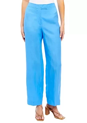 Petite The Jillian Fly Front Wide Leg Pants