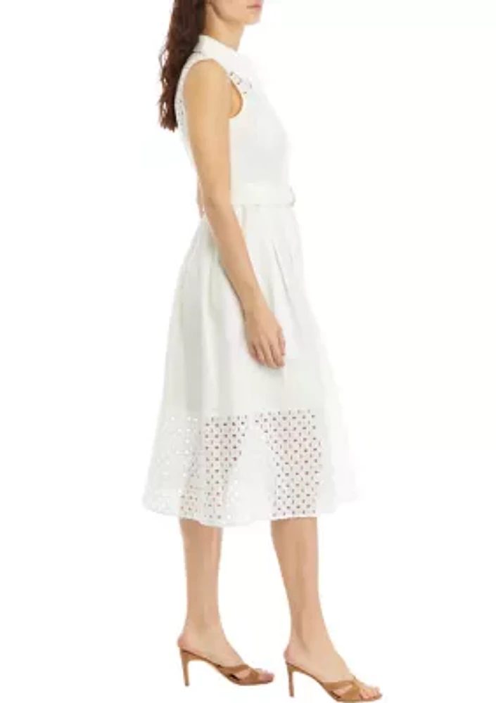 Women's Pleated Midi Dress