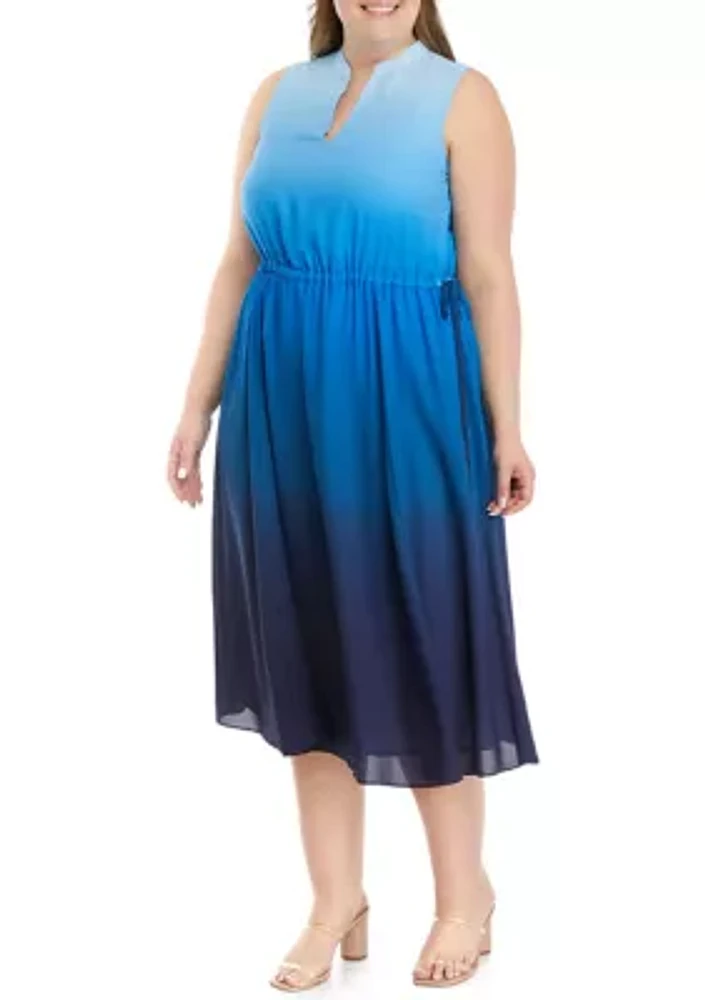 Plus Jenna Drawstring Midi Dress