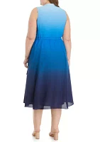 Plus Jenna Drawstring Midi Dress