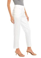 Petite Fly Front Single Coin Pocket Slim Ankle Pants