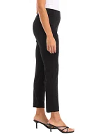 Petite Pull On Hollywood Waist Slim Ankle Pants