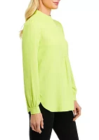 Women's Solid Poet Blouse