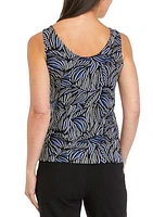 Petite Printed Reversible Scoop Neck Tank