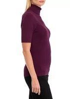 Women's Elbow Sleeve Turtleneck Sweater