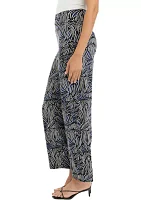 Petite High Rise Pull On Palazzo Pants