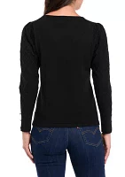 Women's Long Sleeve Diamond Stitch Sweater