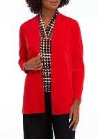 Women's Carmel Self Edge Kissing Front Cardigan