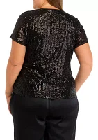 Plus Sequin Top