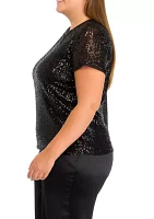 Plus Sequin Top