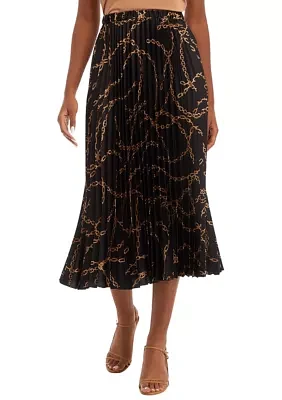 Women's Pull On Pleated Skirt