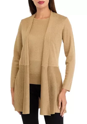 Women's Lurex Monterey Cardigan