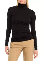 Women's Long Sleeve Seamless Turtleneck Sweater