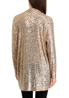 Women's Long Sleeve Sequin Cardigan