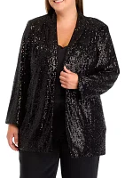 Plus Drape Front Cardigan