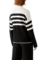 Women's Long Sleeve Striped Cardigan